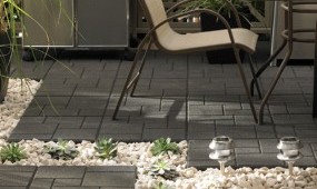 Rubber landscape tiles